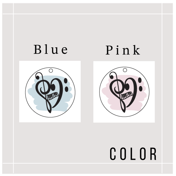Heart Piano Keychain