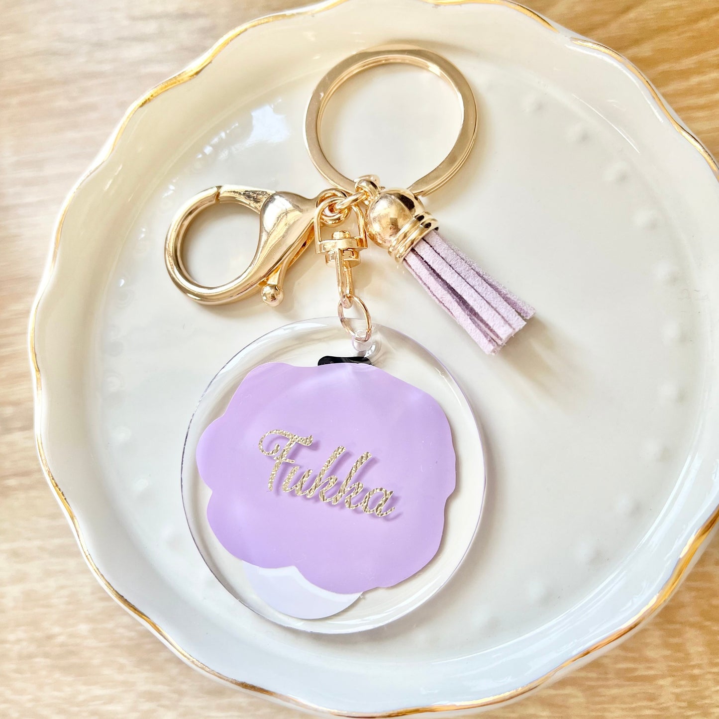 Snowman Name Keychain