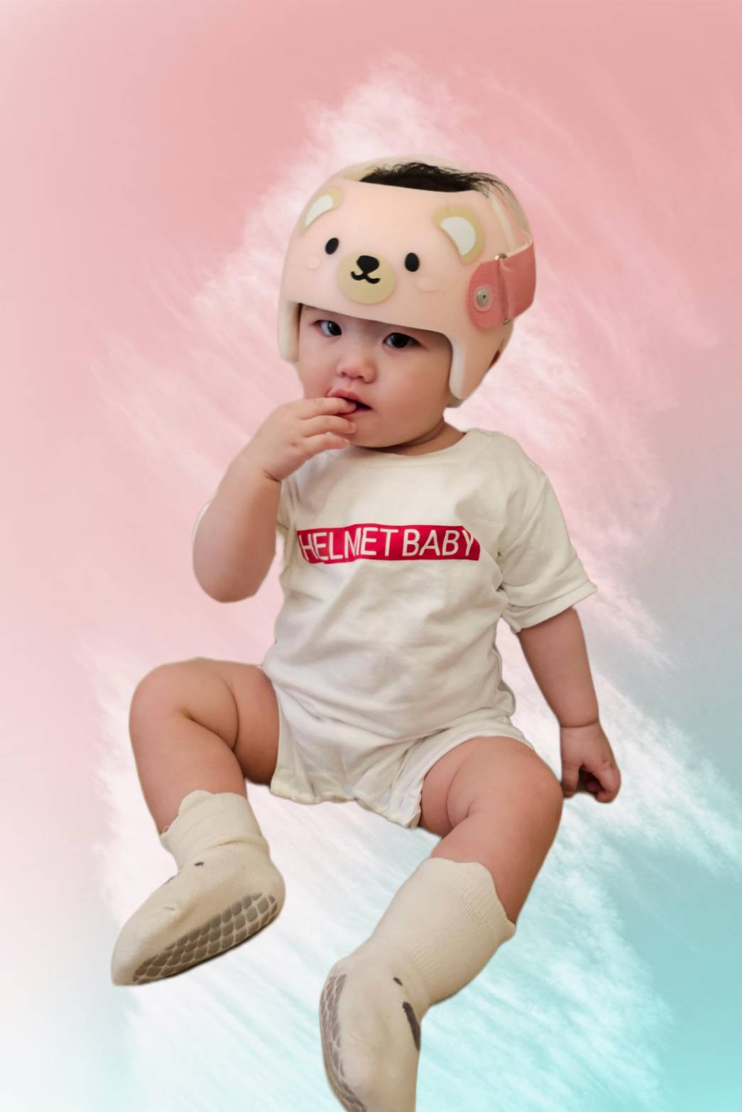 Helmet Baby ロンパース