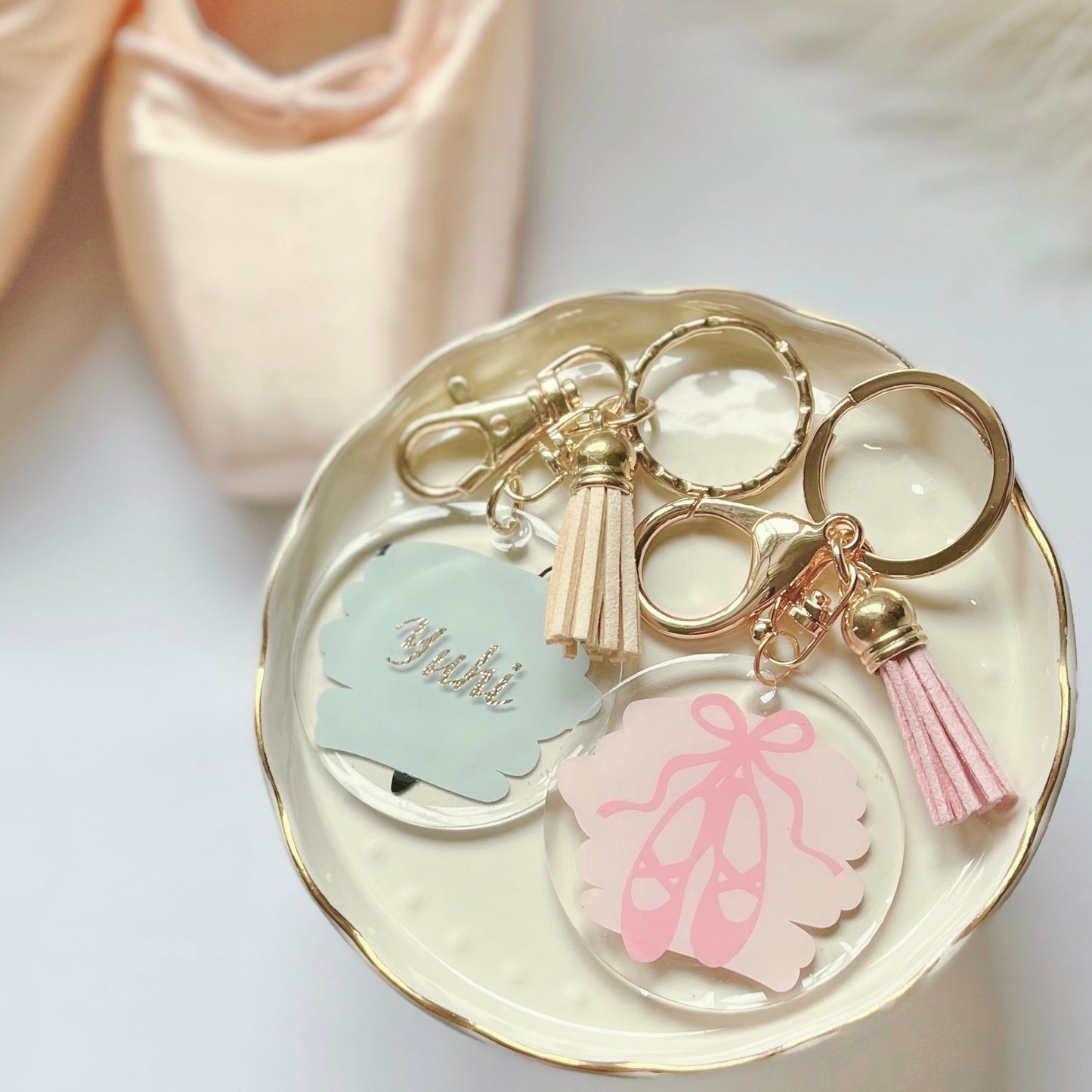 Ballet Shoes Keychain