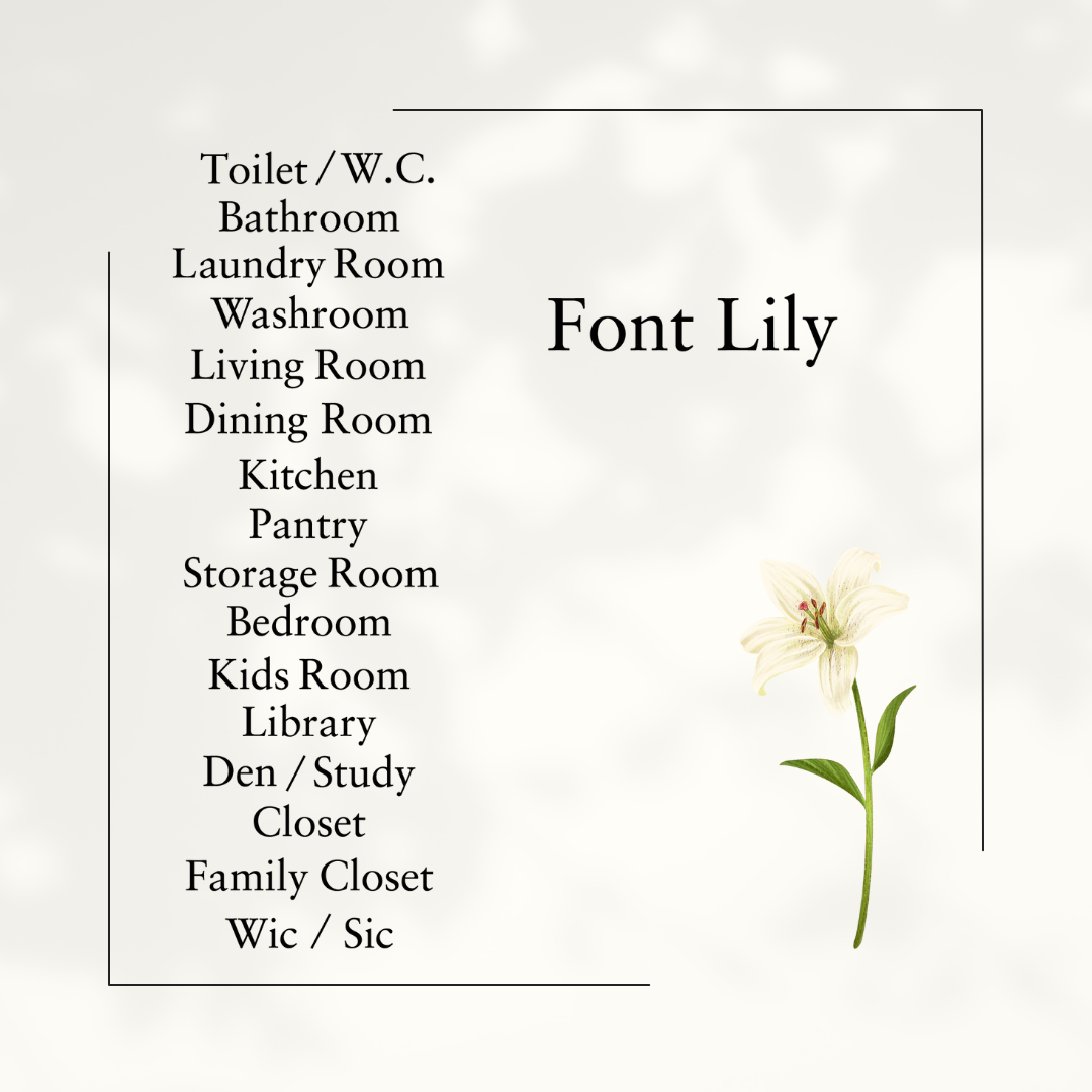 Room Door Sticker -Lily-