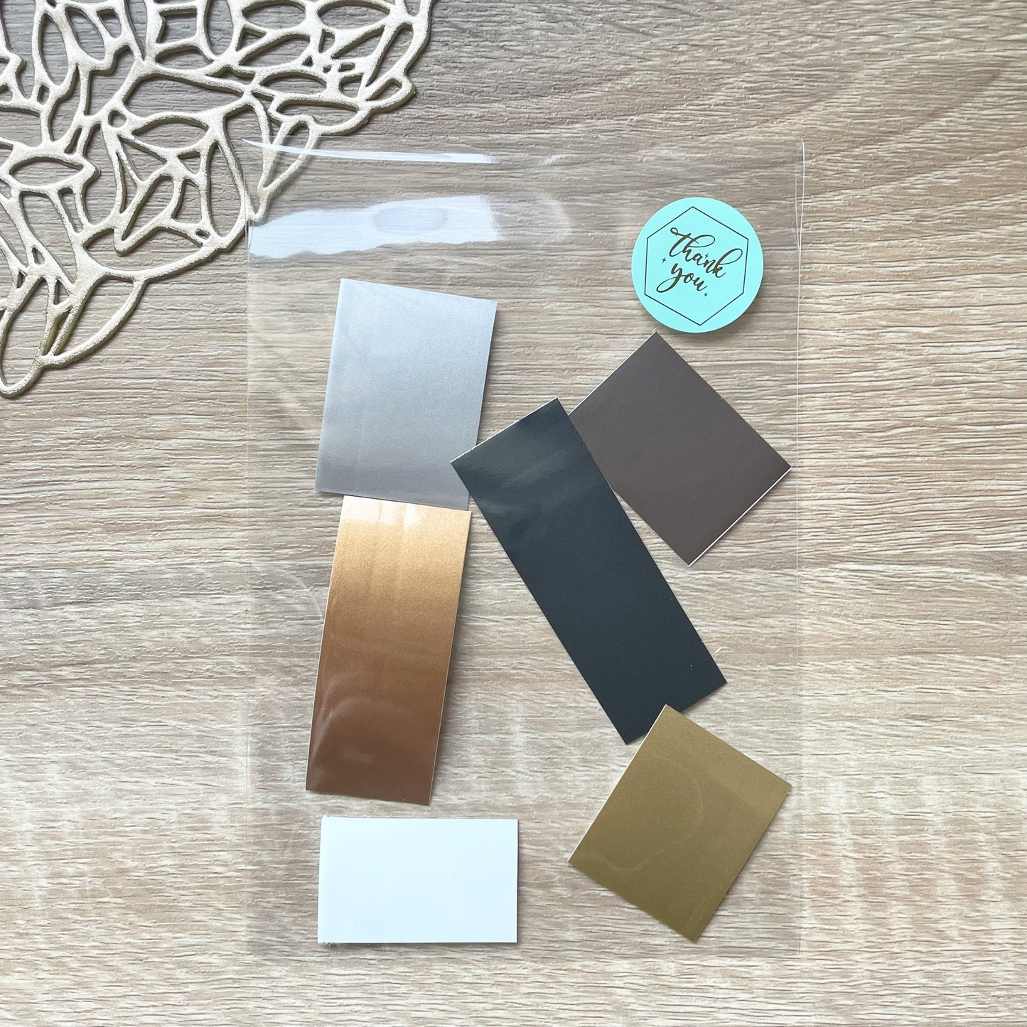 Interior sticker sample