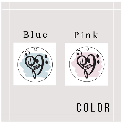 Heart Piano Keychain