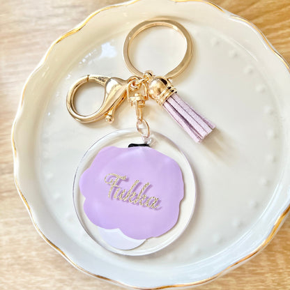 Snowman Name Keychain