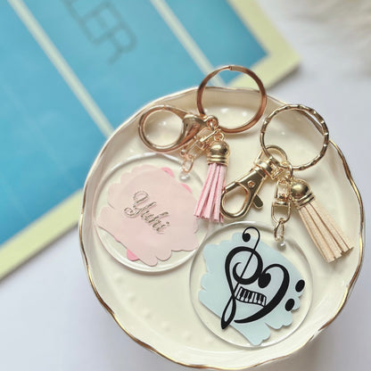 Heart Piano Keychain