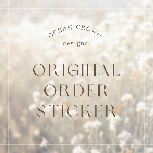 Original Order Sticker -designs-