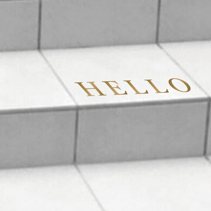 Brass letter style [HELLO / hello] -Bellflower-