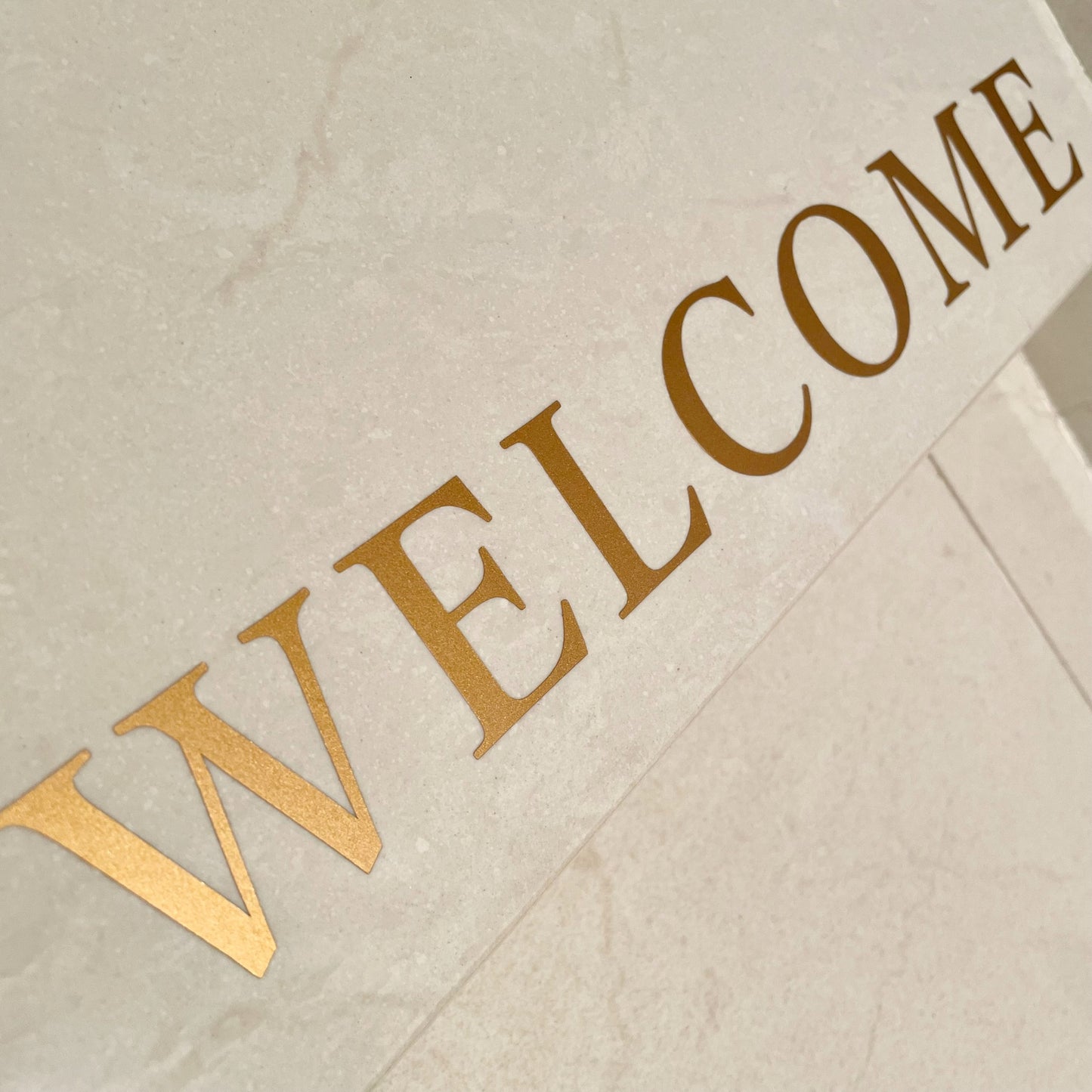 真鍮レター風 [WELCOME / Welcome] -Bellflower-
