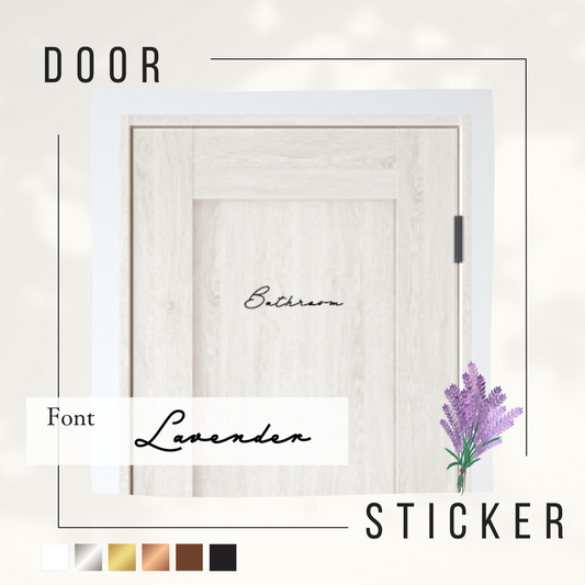Room Door Sticker -Lavender-