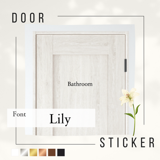 Room Door Sticker -Lily-