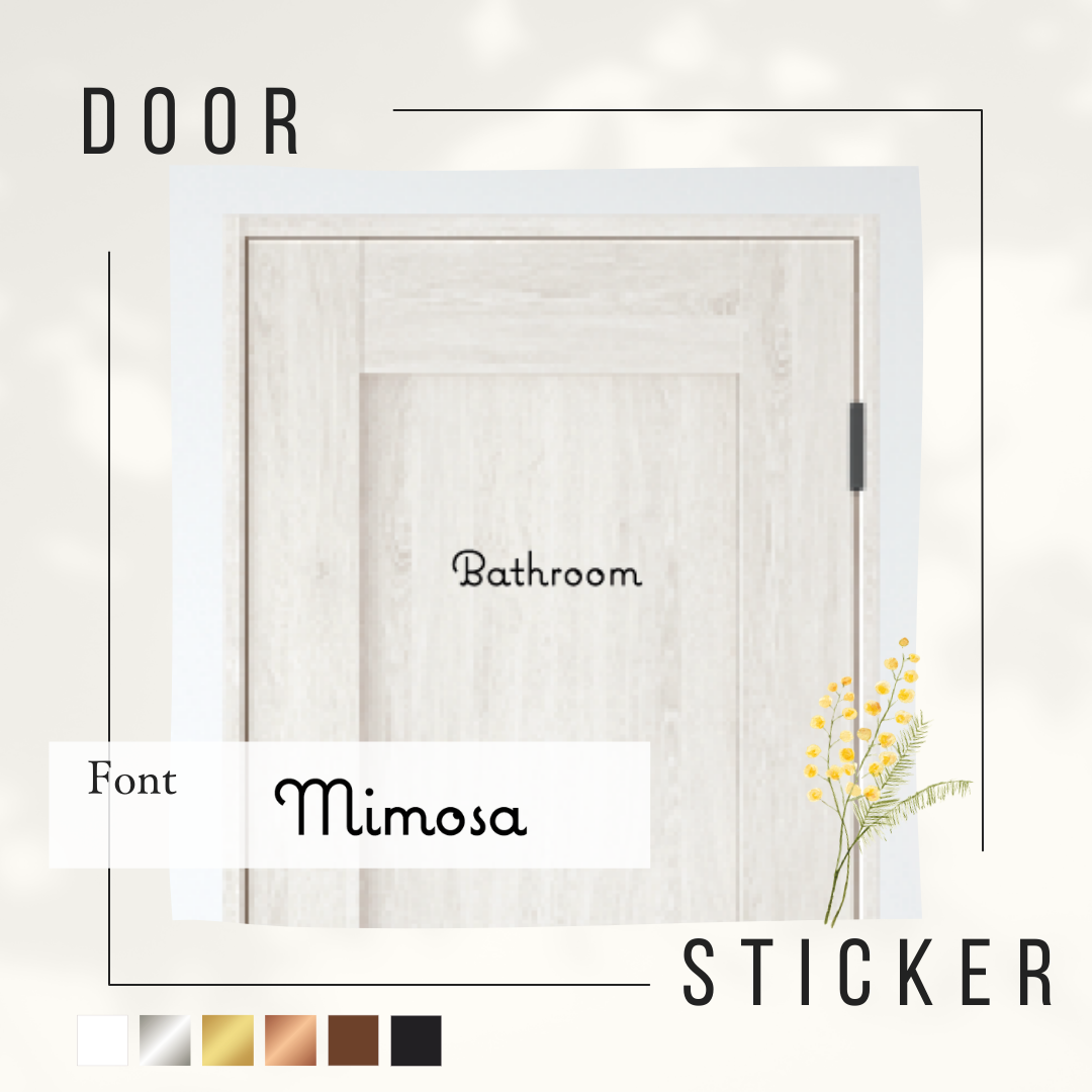 Room Door Sticker -Mimosa-