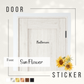Room Door Sticker -Sunflower-